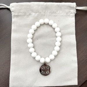 White Rustic Cuff bracelet